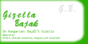 gizella bajak business card